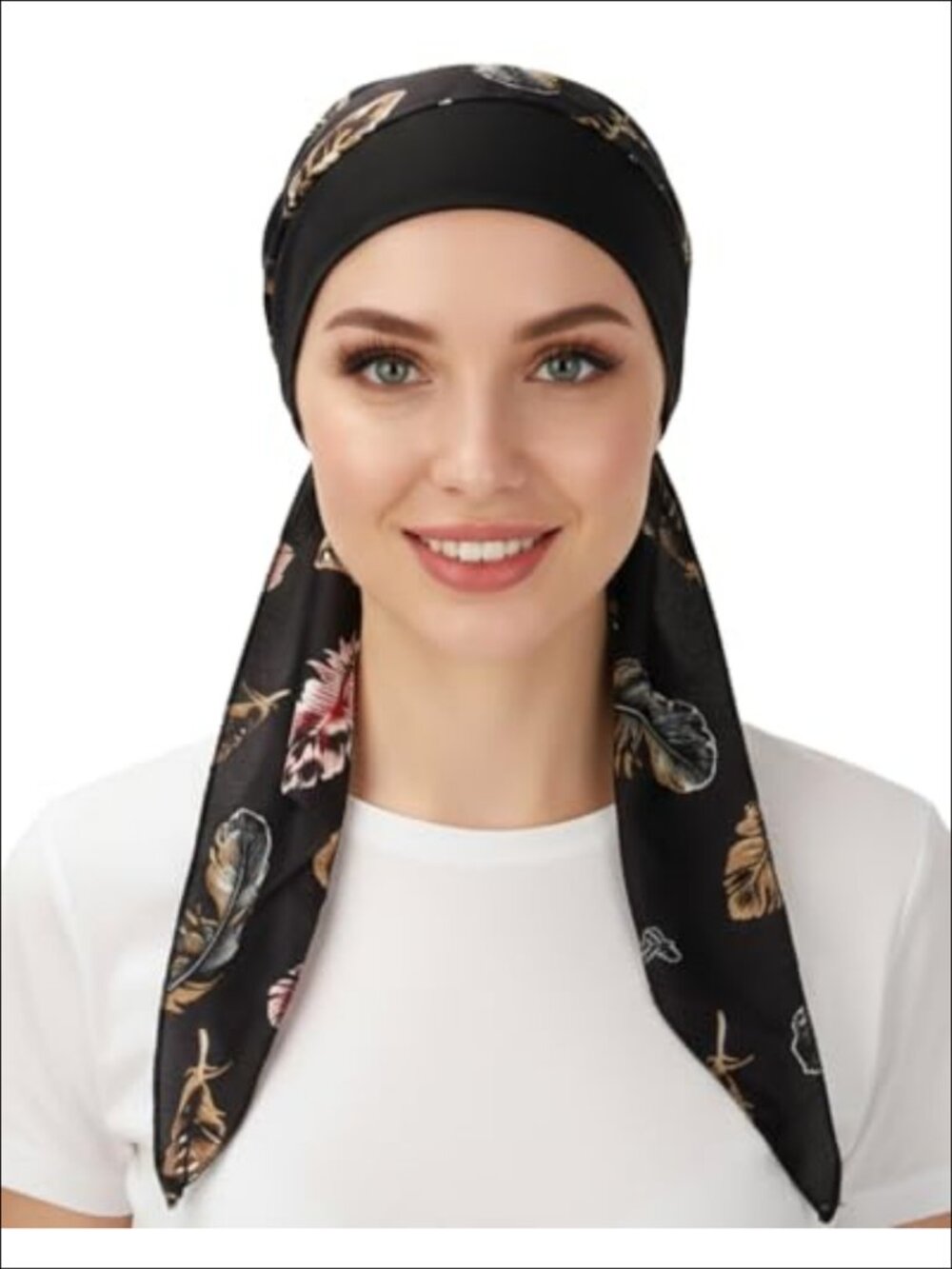 Chemo Headwear Women Silky Soft Cotton Polyester Turban Hat Scarf Hair Loss